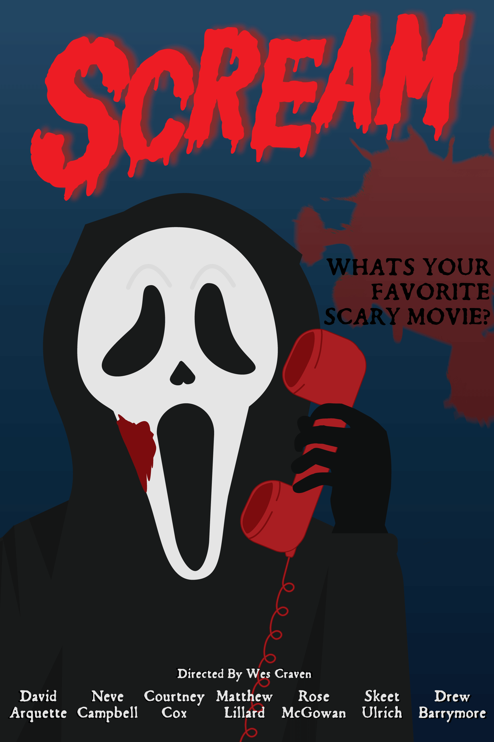 Movie poster vector illustration